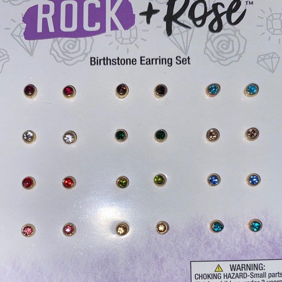 BRAND NEW 12 Beautiful Birthstone Earrings - Picture 2 of 2